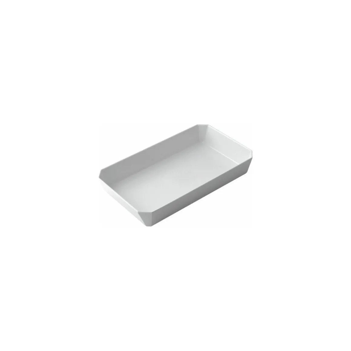 Plat ravier mélamine blanc 29,5 x 17 x 4,5 cm