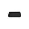 Plat ravier mélamine noir 29,5 x 17 x 4,5 cm