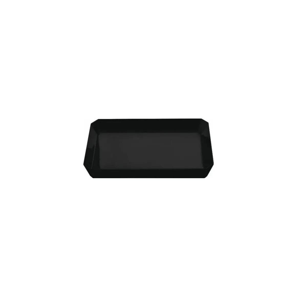 Plat ravier mélamine noir 33,5 x 20 x 4,5 cm