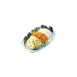 Plat traiteur ovale en aluminium 43 x 28 cm - par 10