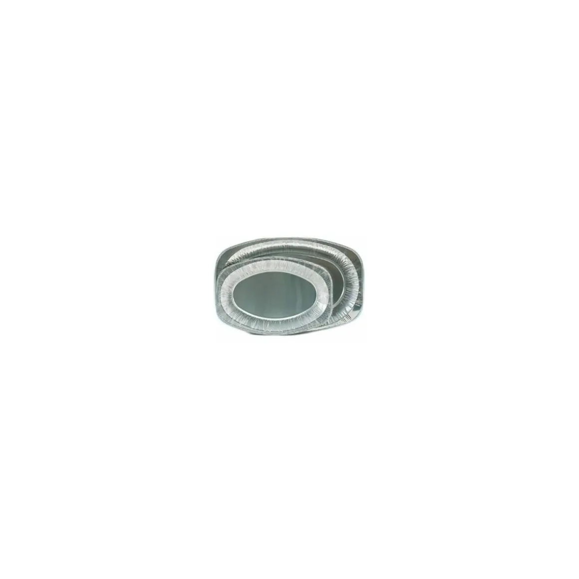 Plat traiteur ovale en aluminium 55 x 36 cm - par 10