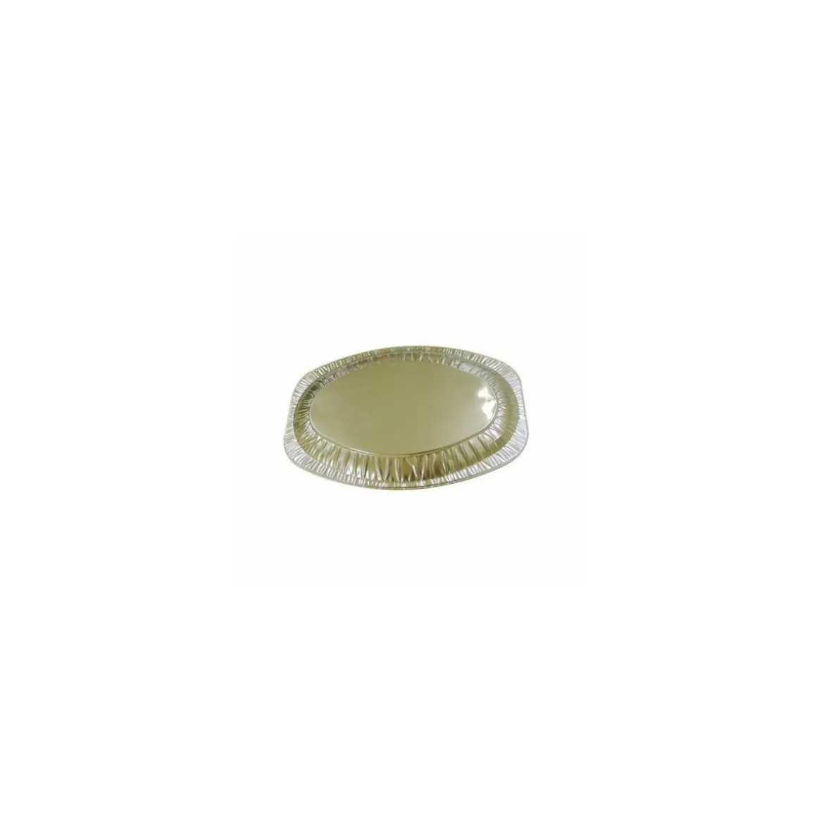 Plat traiteur ovale en aluminium 55 x 36 cm - par 10