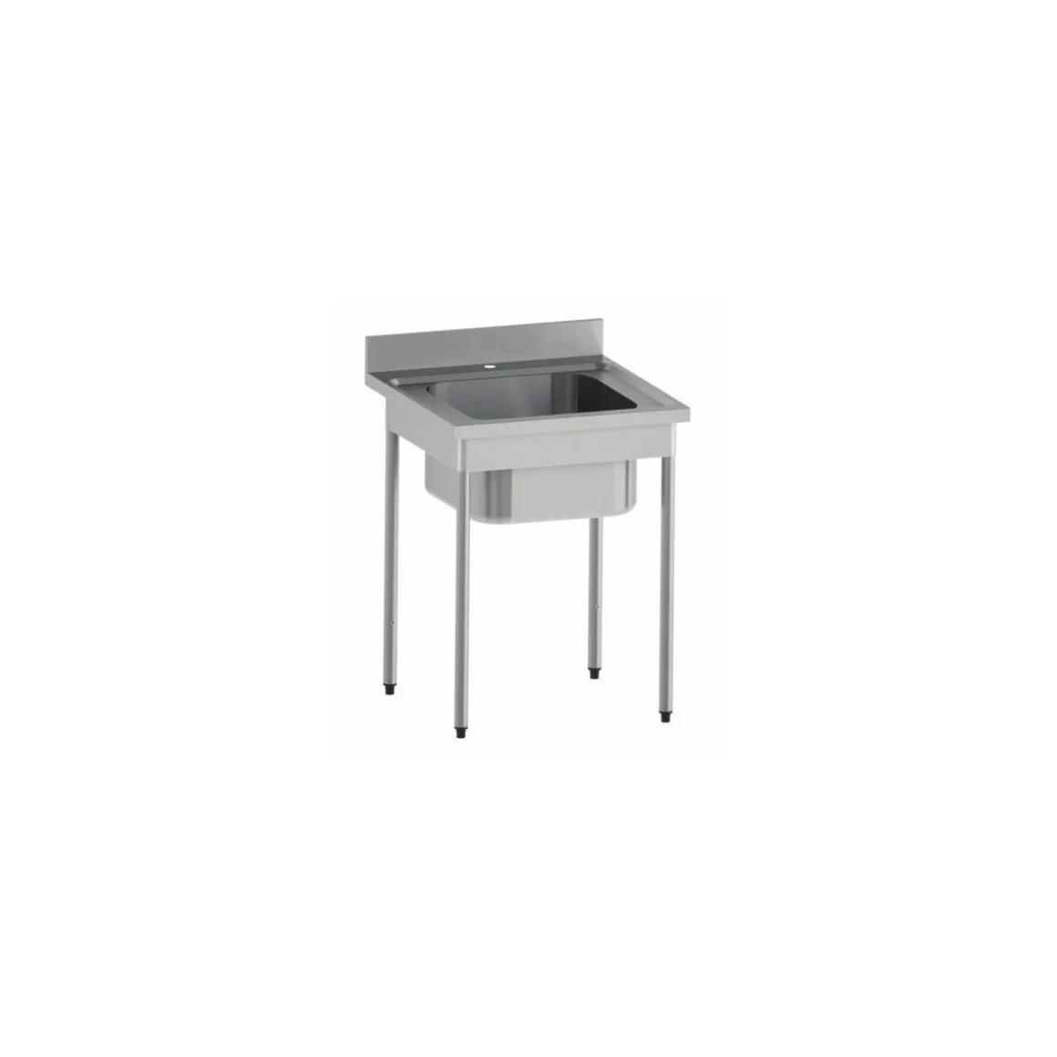 Plonge inox bac 75 L - L. 70 x P. 70 x H. 90 cm