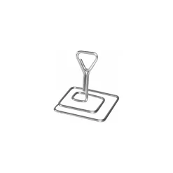 Porte étiquette à pied inox carré 5 cm - par 3