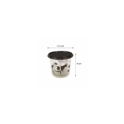 Pot à crème fraiche décor vache 50 cl - par 250