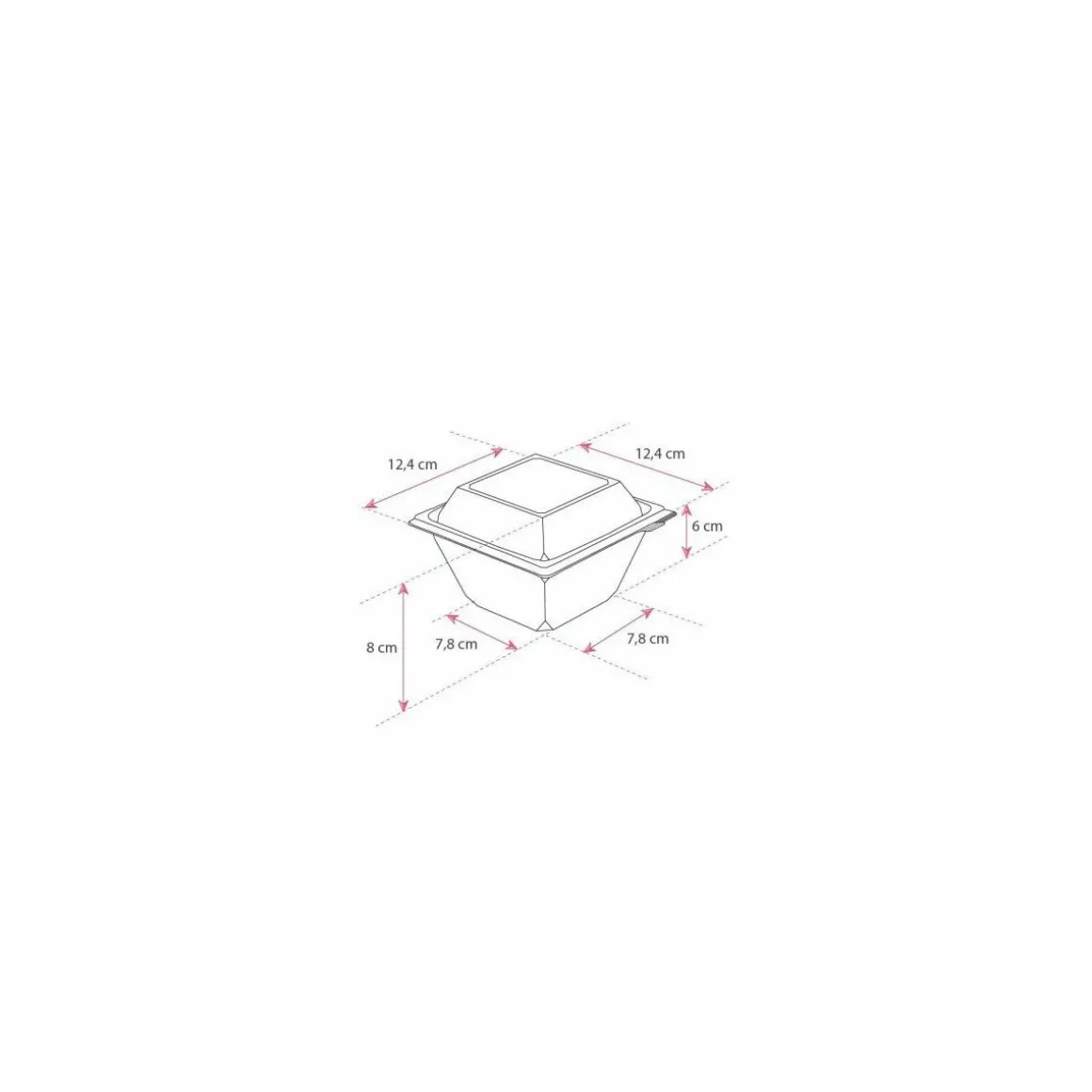 Pot FRESHIPACK cristal 500 ml avec couvercle - par 30