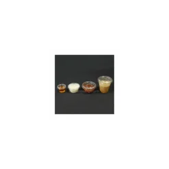 Pot à sauce plastique transparent Delipack 60 ml - par 100