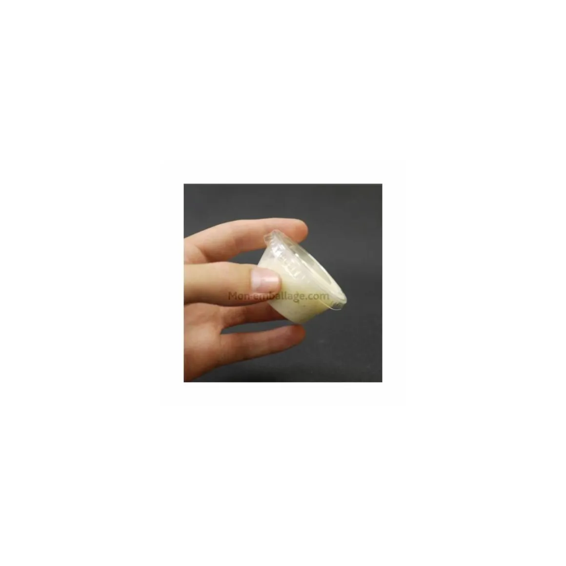 Pot à sauce plastique transparent Delipack 60 ml - par 100