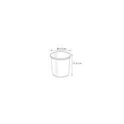 Pot Tusipack PET cristal 750 ml - par 50