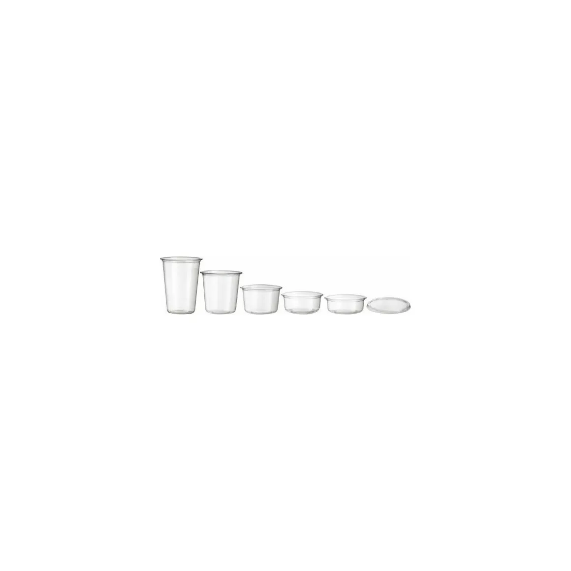 Pot Tusipack PET cristal 450 ml - par 50