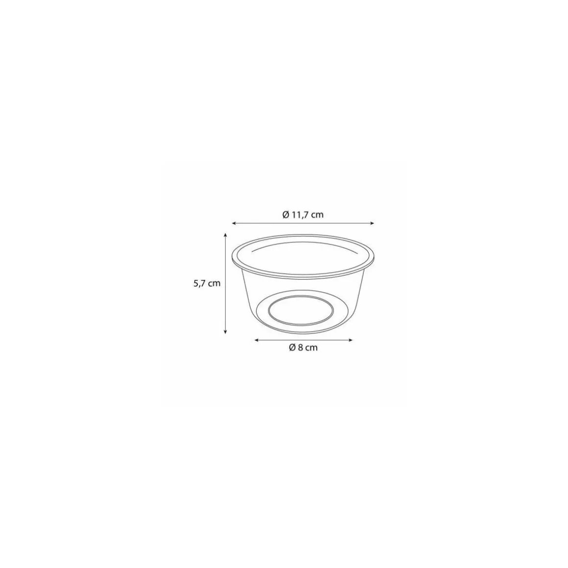 Pot Tusipack PET cristal 350 ml - par 50