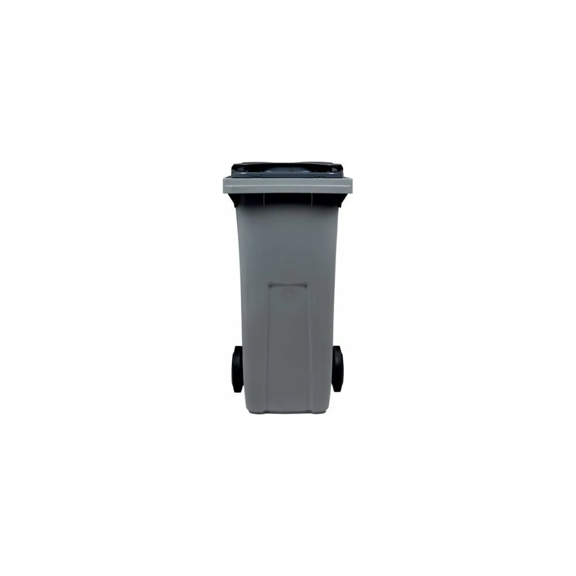 Poubelle plastique grise sur roues 120 L