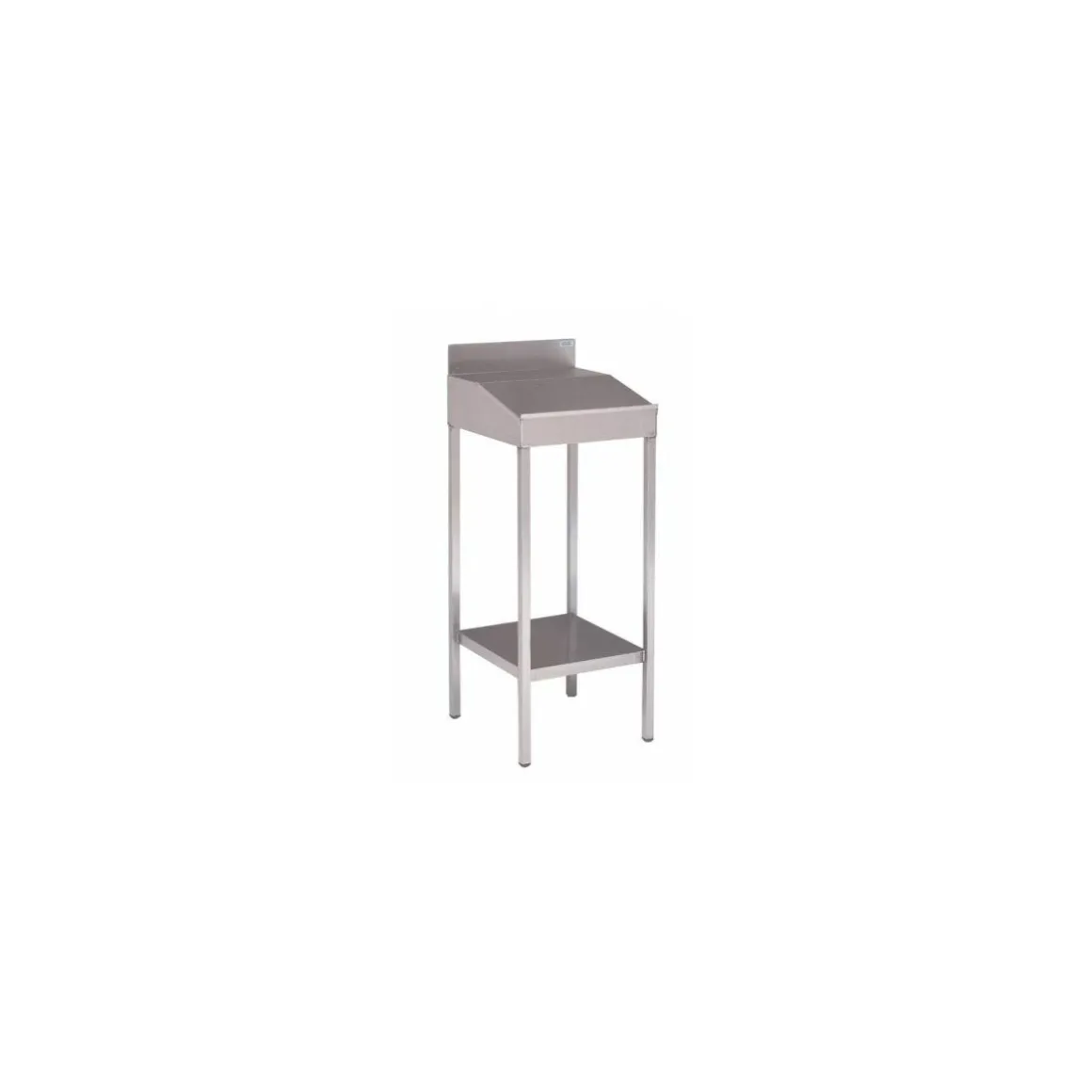 Pupitre inox sur pieds avec couvercle