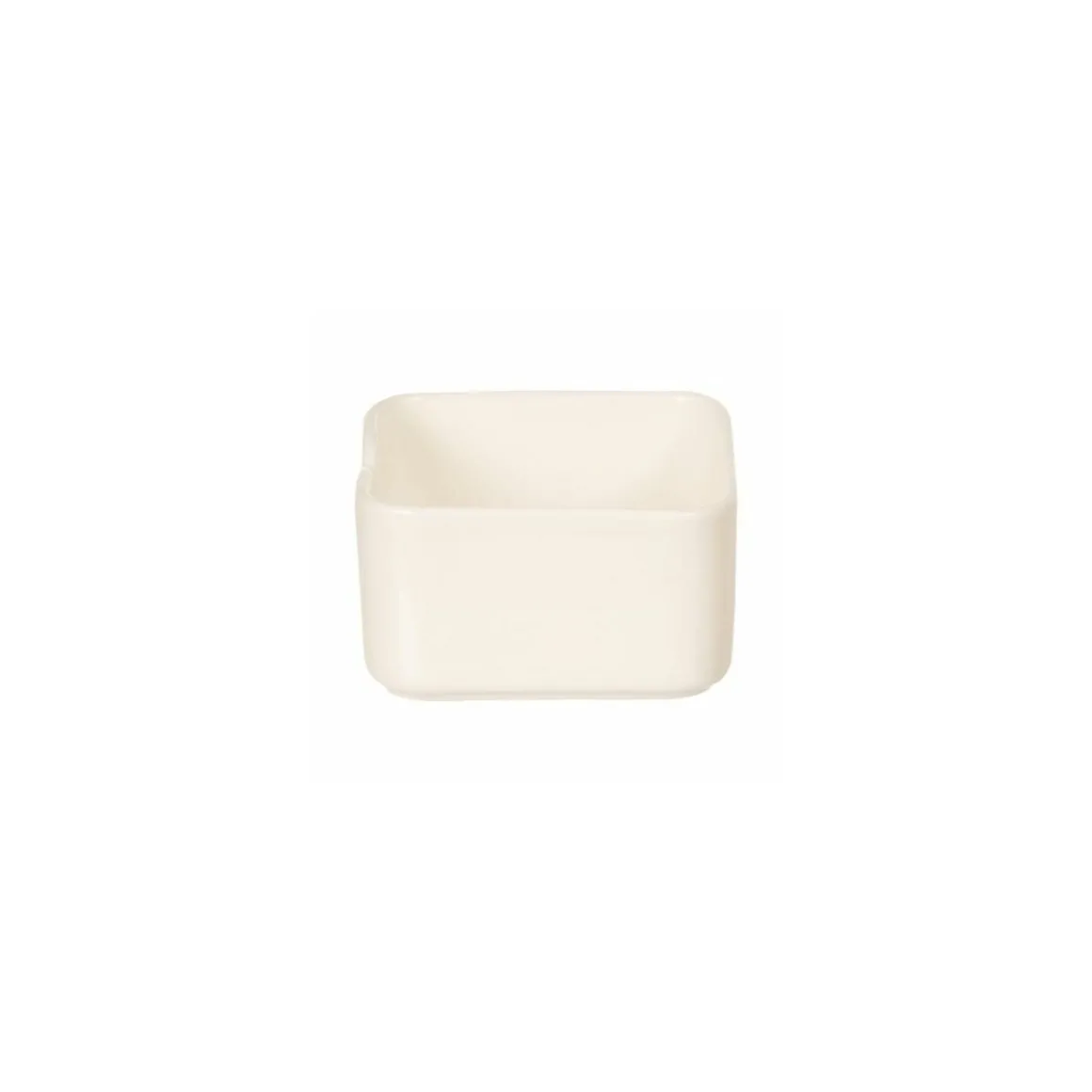 Ravier carré mekkano ivoire 7,5 x 7,5 x 2,3 cm 4,5 cl - par 6