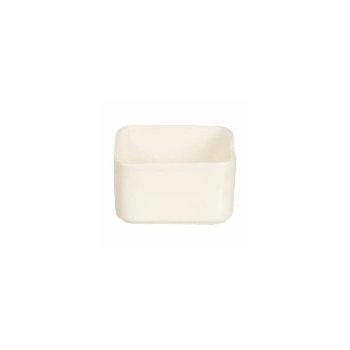 Ravier carré mekkano ivoire 7,5 x 7,5 x 4,3 cm 13 cl - par 6