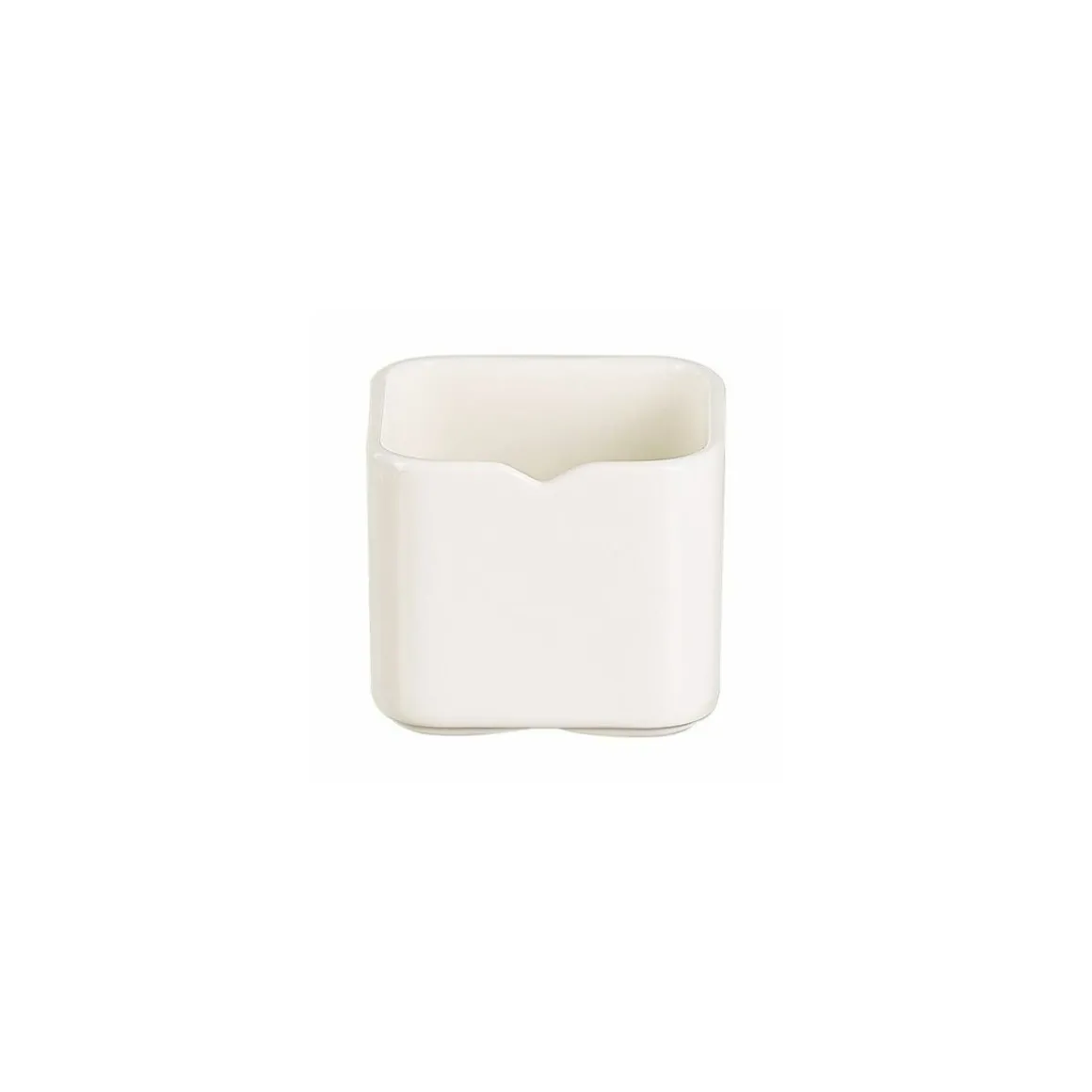 Ravier carré mekkano ivoire 7,5 x 7,5 x 6 cm 21 cl - par 6