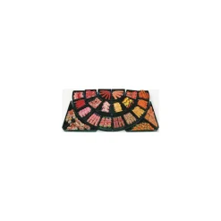 Ravier triangle arrondi ABS noir 80 x 56 x 4 cm - par 2