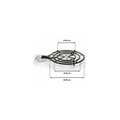 Réchaud à paella ø 80 cm avec thermocouple et piètement Garcima