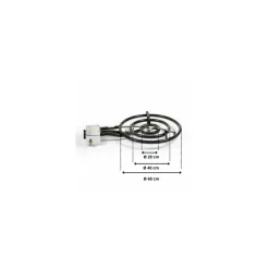 Réchaud à paella Pro ø 60 cm avec thermocouple et piètement Garcima