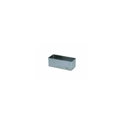 Rectangle inox 9 x 3,5 x 3 cm