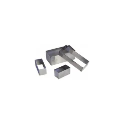 Rectangle inox 9 x 3,5 x 3 cm