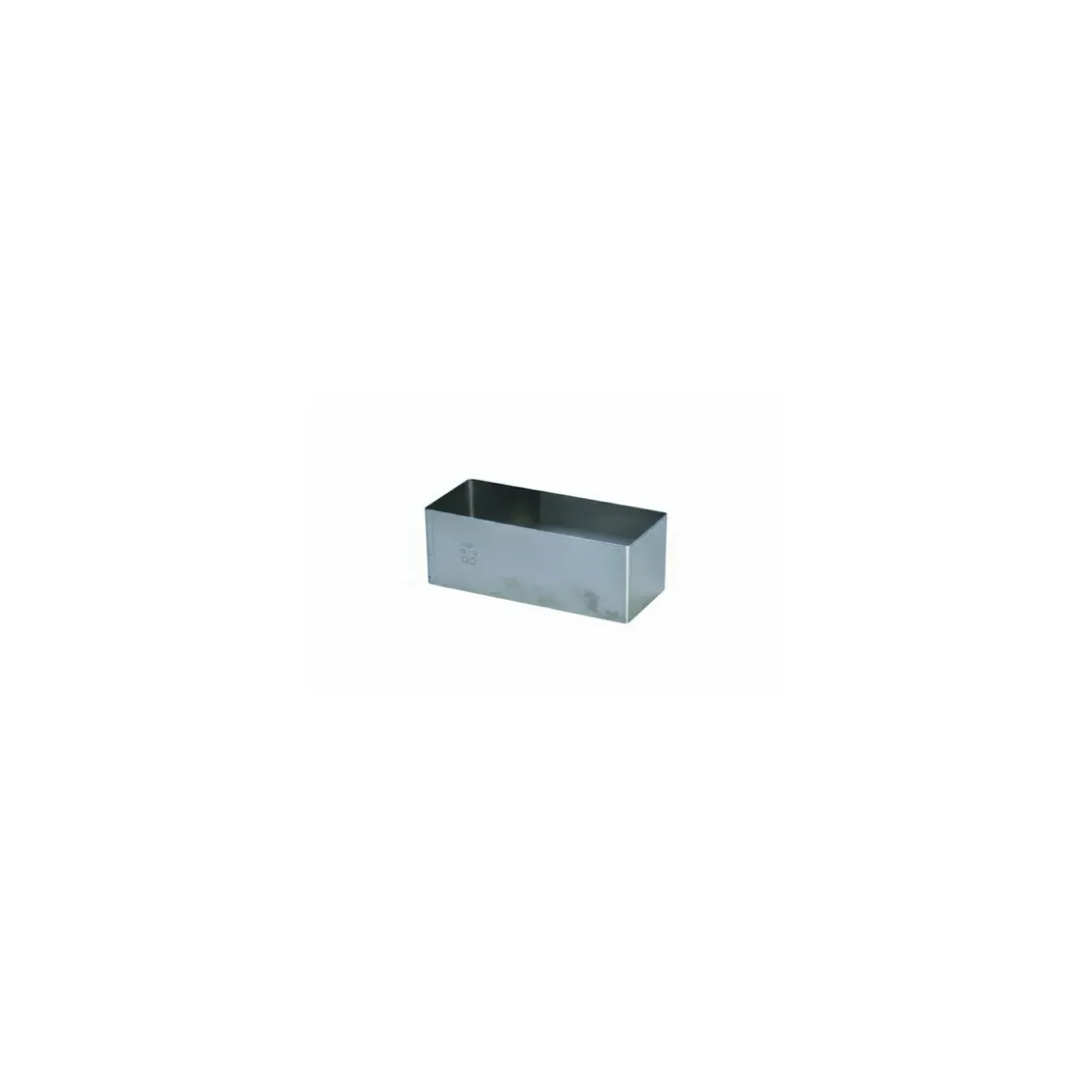 Rectangle inox 12 x 6 x 4,5 cm