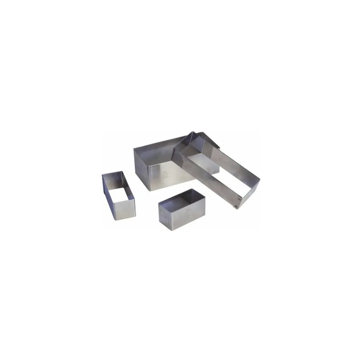 Rectangle inox 12 x 3 x 3 cm