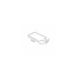 Rectangle pâtissier à languette or et noir 9,5 x 5,5 cm - par 200