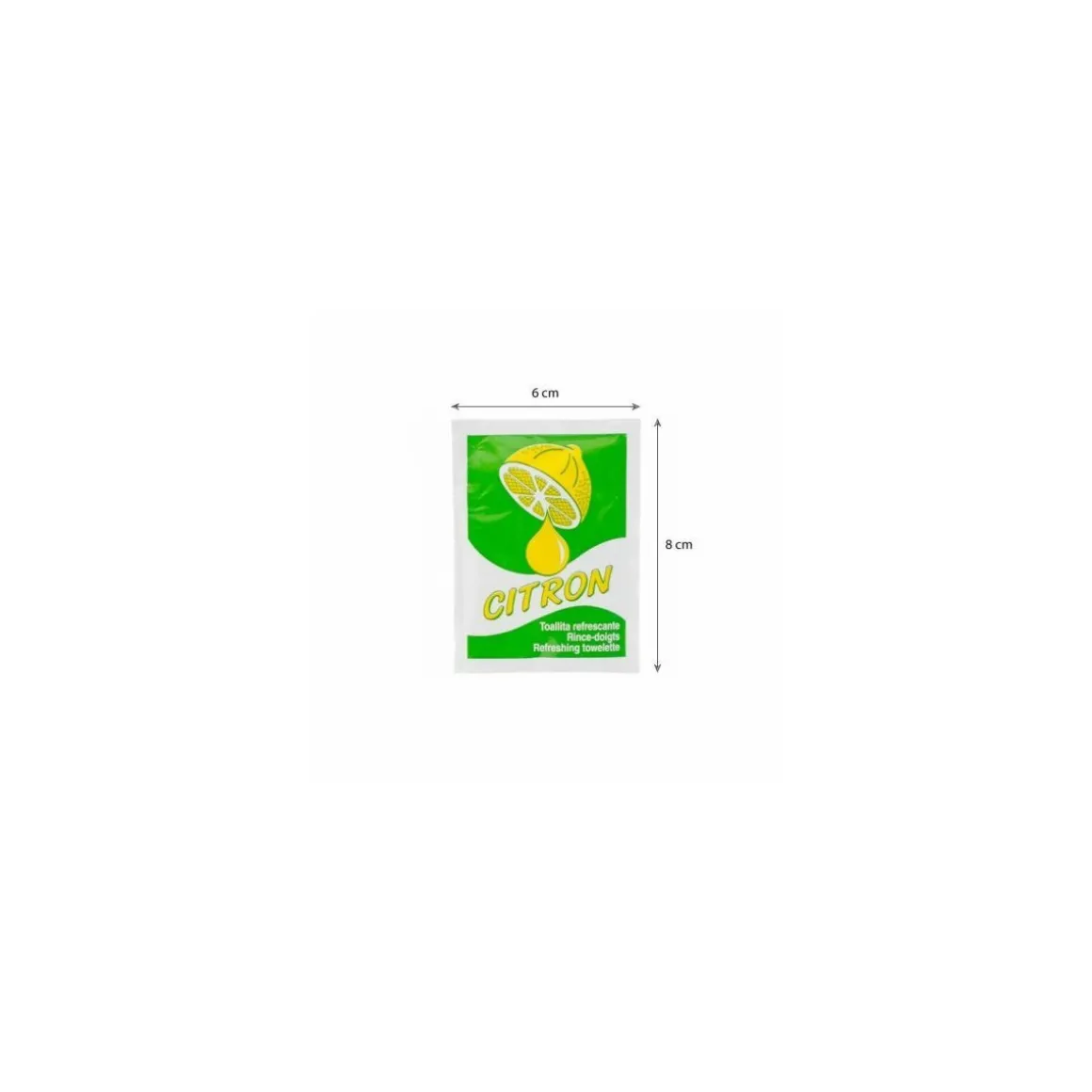 Rince-doigts rafraîchissant citron 6x8 cm- par 500
