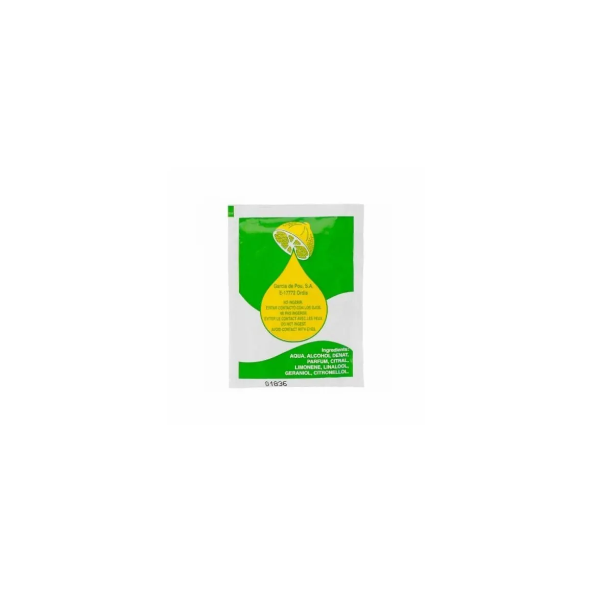 Rince-doigts rafraîchissant citron 6x8 cm- par 500