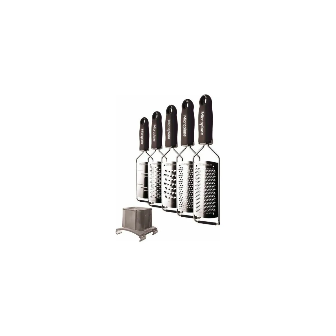 Râpe lame grains fins gourmet noir 31,5 cm