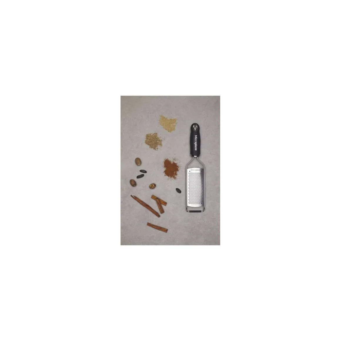 Râpe lame grains fins gourmet noir 31,5 cm