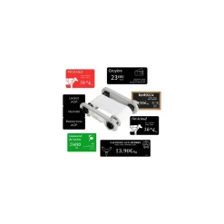 Ruban d'impression blanc imprimante Edikio Flex et Duplex carte PVC