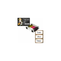 Ruban d'impression couleurs imprimantes Edikio Flex et Duplex carte PVC