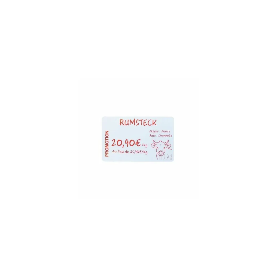 Ruban d'impression rouge imprimante Edikio Flex et Duplex carte PVC