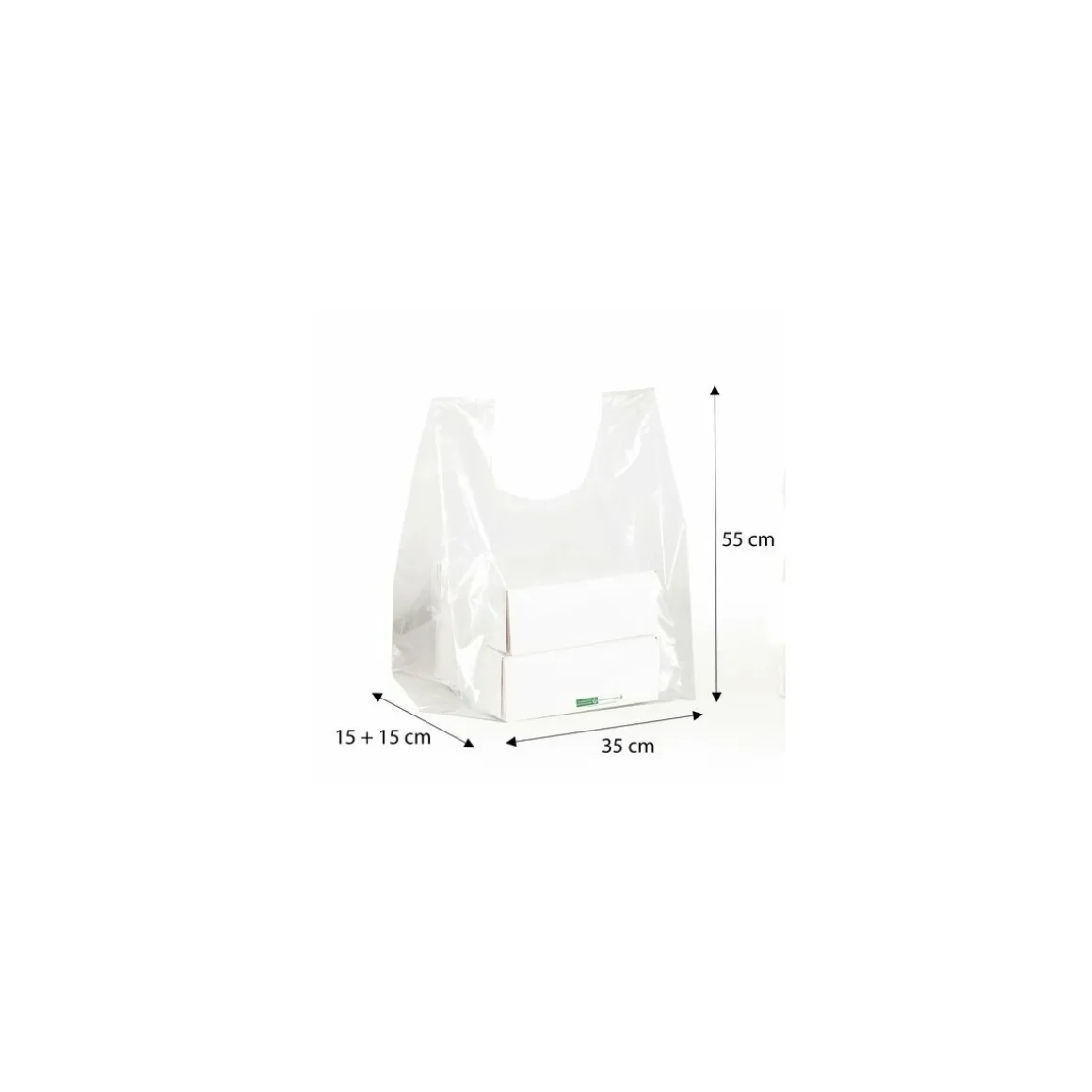 Sac boite pâtissière ou plateau 55 x 35 + 30 cm - par 50
