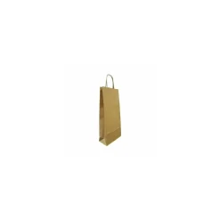 Sac 2 bouteilles kraft brun non vergé 18 + 8 x 39 cm - par 50