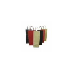 Sac 2 bouteilles kraft brun non vergé 18 + 8 x 39 cm - par 50