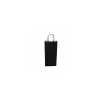 Sac 2 bouteilles noir kraft vergé 18 x 8 x 39 cm - par 50