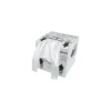 Sac bretelles amidon 50 µ blanc 45 x 26 + 6 cm en boite distributrice - par 500