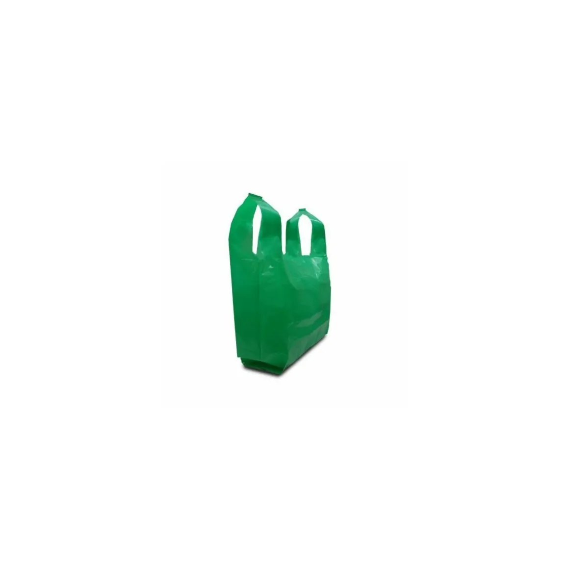 Sac bretelles BD 50 microns vert 26 x 6 x 45 cm - par 500