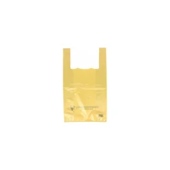 Sac bretelles or PEBD 50 µ 45 x 26 + 6 cm - par 500