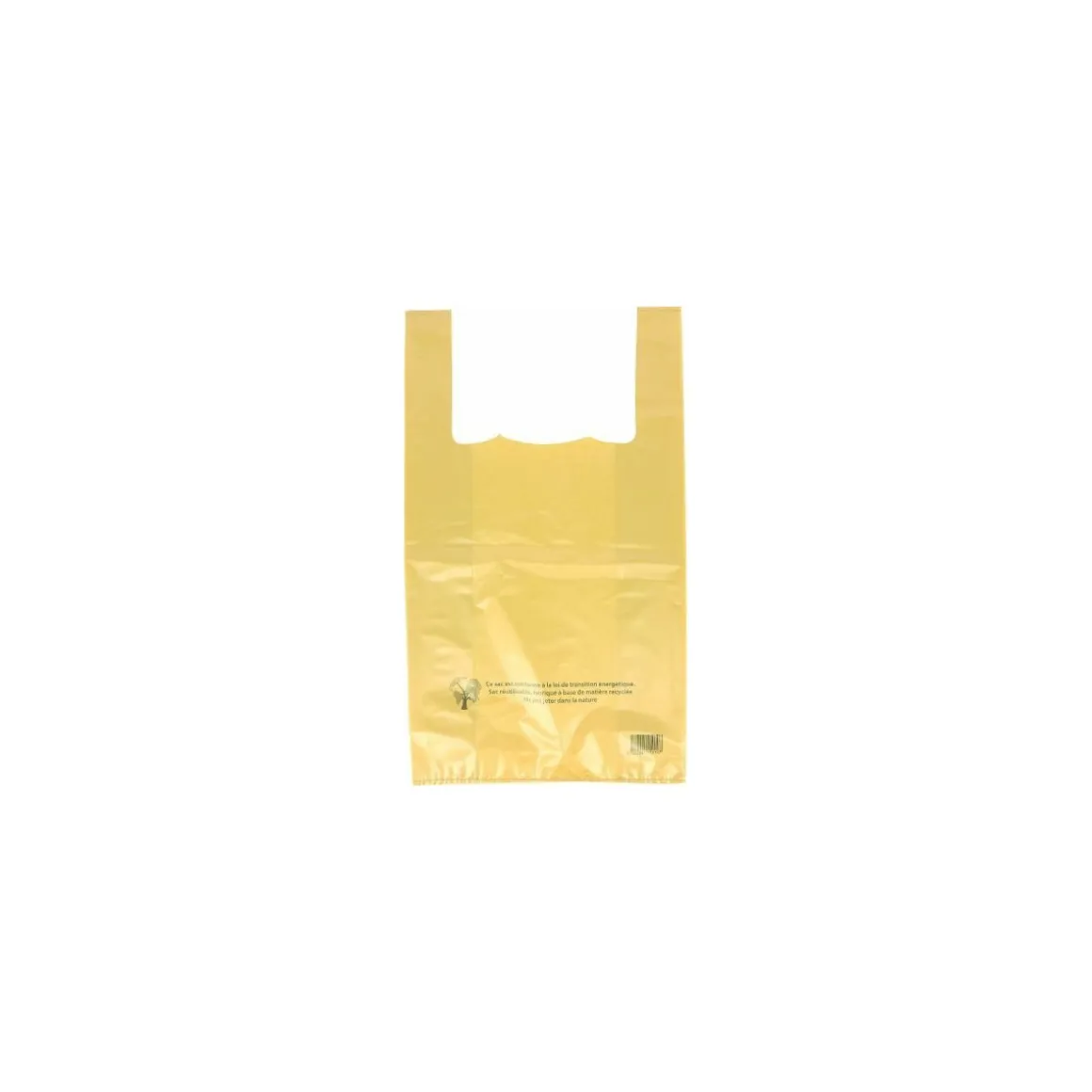 Sac bretelles or PEBD 50 µ 45 x 26 + 6 cm - par 500