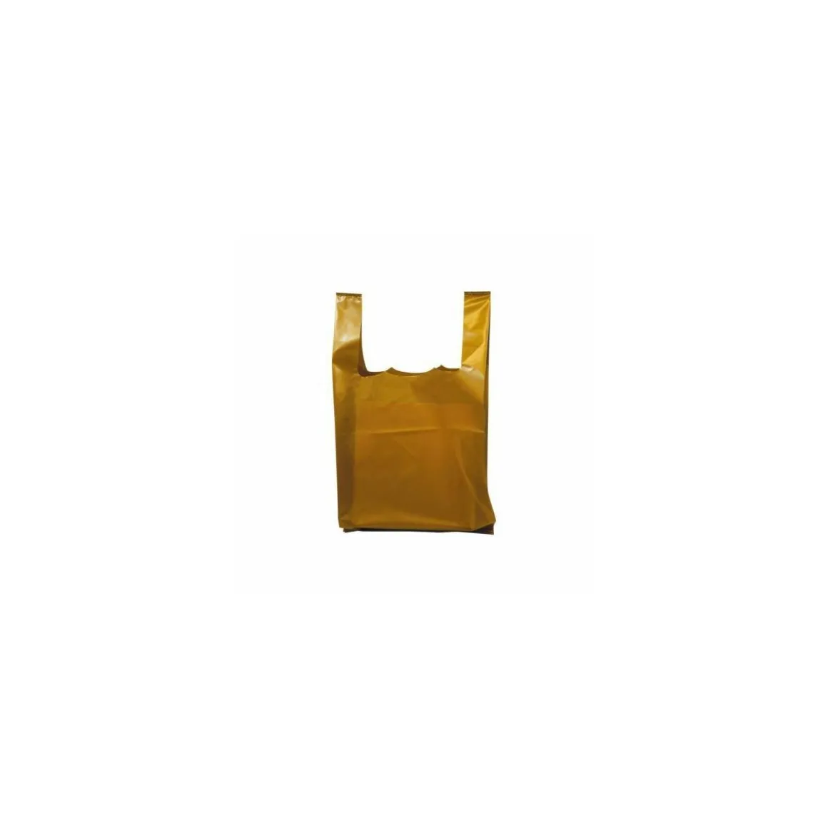 Sac bretelles or PEBD 50 µ 45 x 26 + 6 cm - par 500