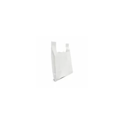 Sac bretelles plastique BD 50 microns blanc 21 x 6 + 6 x 40 cm - par 1000