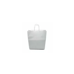 Sac cabas argent à poignées torsadées 35 x 14 x 40 cm - par 50