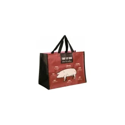 Sac cabas "Charcuterie" 36 + 20 x27 cm - par 100