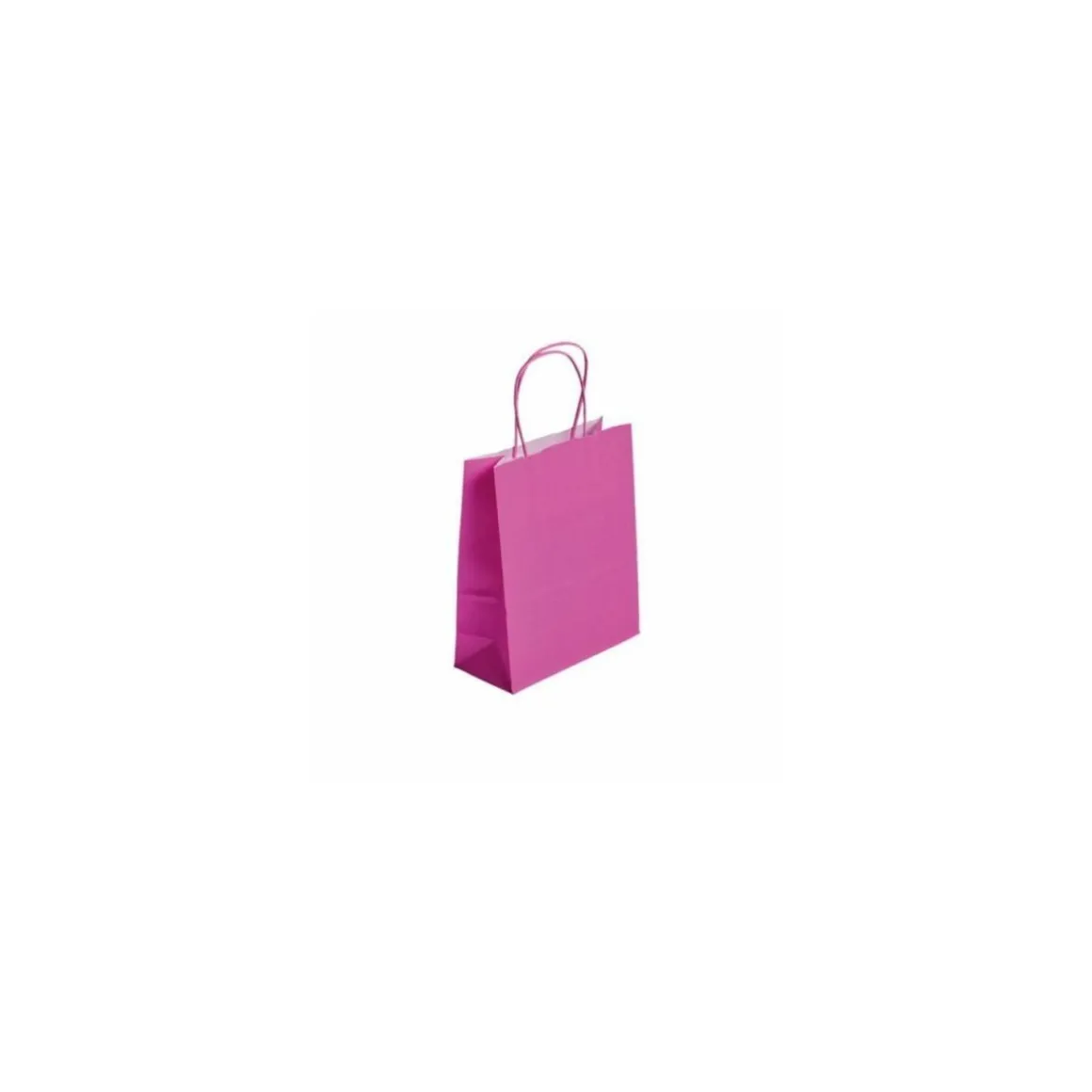 Sac cabas rose à poignées torsadées 35 x 14 x 40 cm - par 50