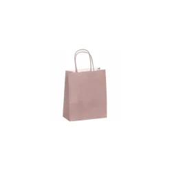 Sac cabas Rose poudre à poignées torsadées 35 x 14 x 40 cm - par 50