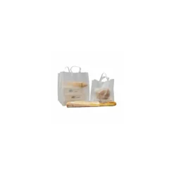 Sac cabas traiteur plastique avec renfort de fond 32 x 22 x 30 cm - par 25